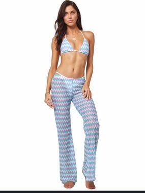 L*space Chevron Flare Cover Up Pants - Size M